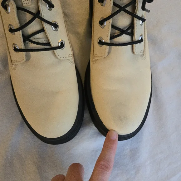 Timberland Everleigh 6-Inch Lace-Up Boot Women's Light Yellow Combat Boots - Picture 2 of 9